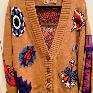 ❤️ DESIGNER CARDIGAN…From FRANCE. By VÉTIVER. Oversized and super fun‼️